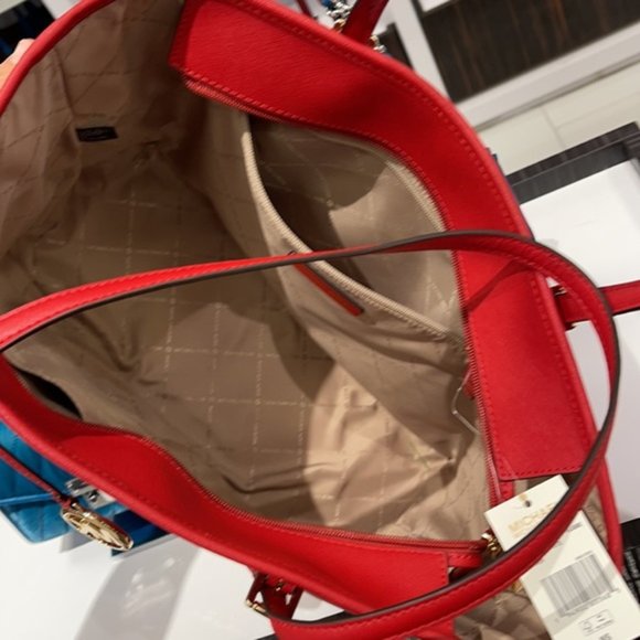 Michael Kors Jet Set Travel Large Top Zip Tote Leather - Picture 8 of 16